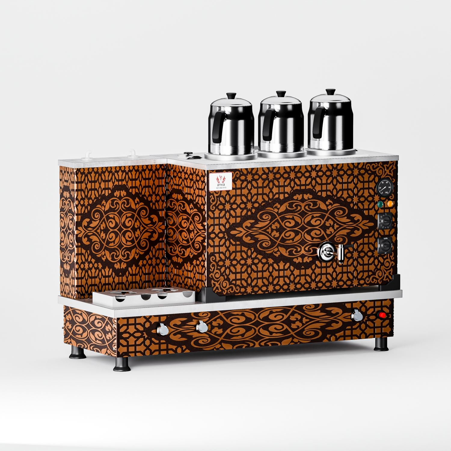 Bakır Turbo Hibrit Çay Kazanı