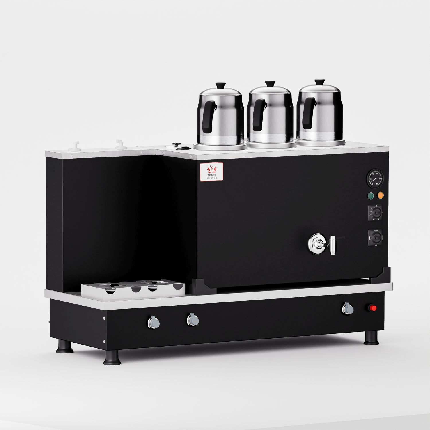 Black Turbo Hibrit Çay Kazanı