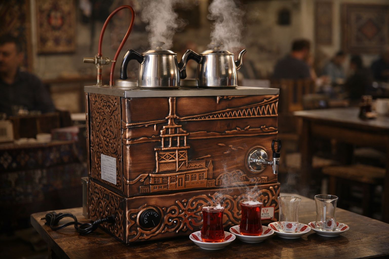 Eko Bakır Elektrikli Çay Kazanları