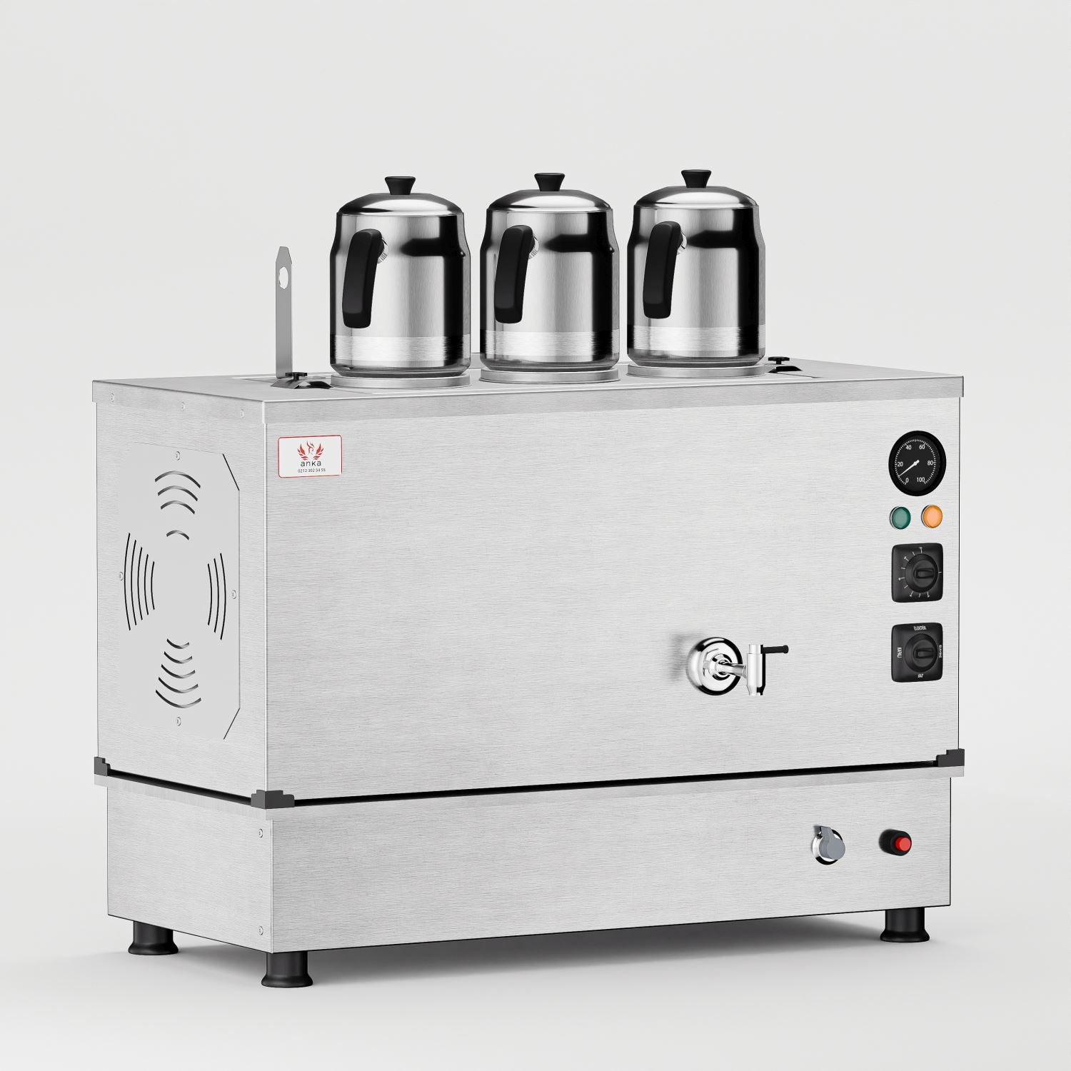 İnoks Pro Compact Hibrit Çay Kazanı