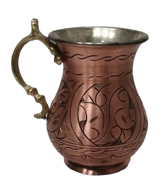 ANK.İBB-34 İşlemeli Bakır Ayran Bardak