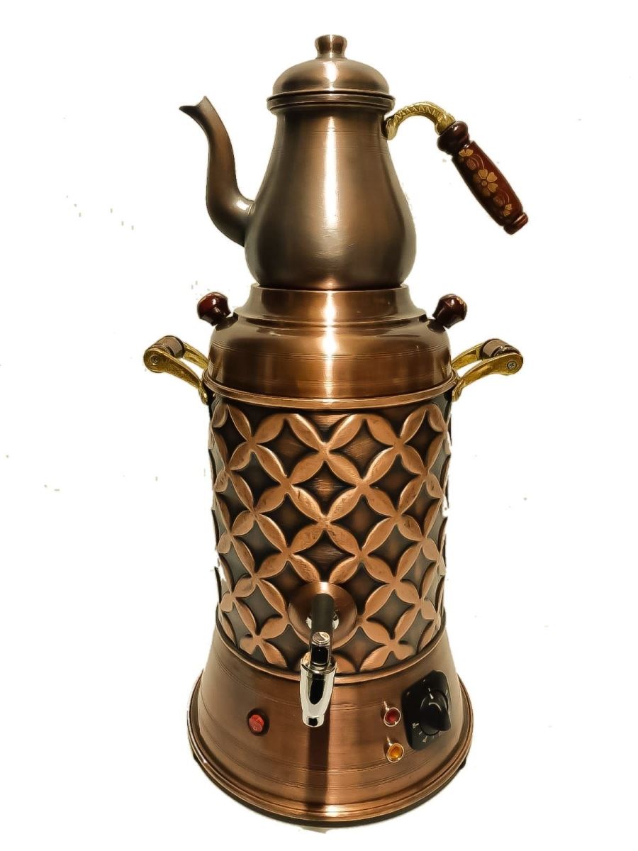 Demlikli Bakır Semaver