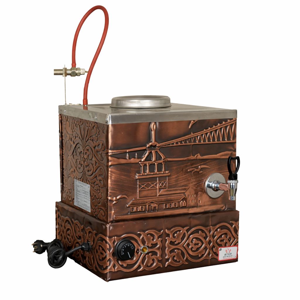 Eko Bakır Çay Kazanı 1 Demlikli