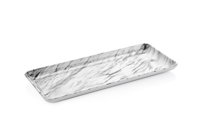 Elegant Mermer Desen İnce Uzun Sunum