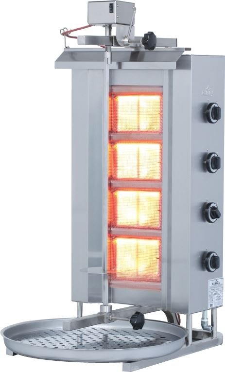 Doner Machine with Gas (With Upper Motor)