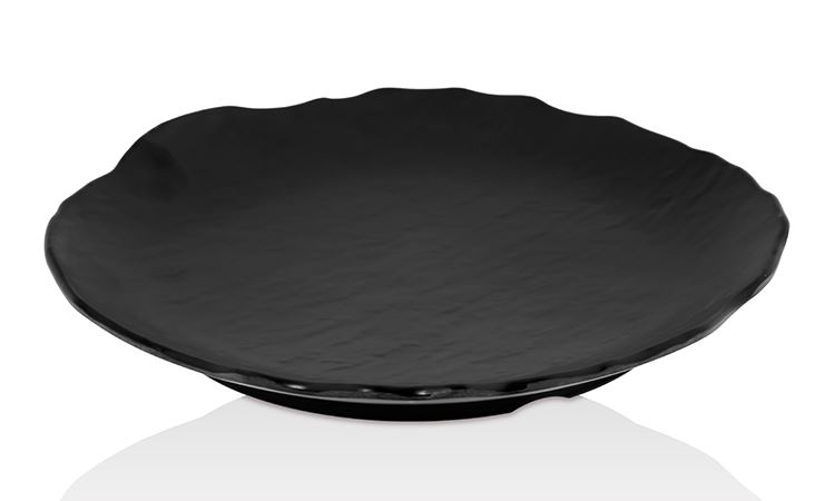Mat Siyah Yuvarlak Tabak