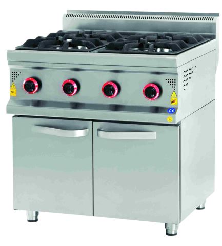 COOKER WITH CUPBOARD WITH GAS