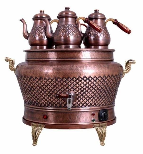 Otantik Ovak Bakır Semaver